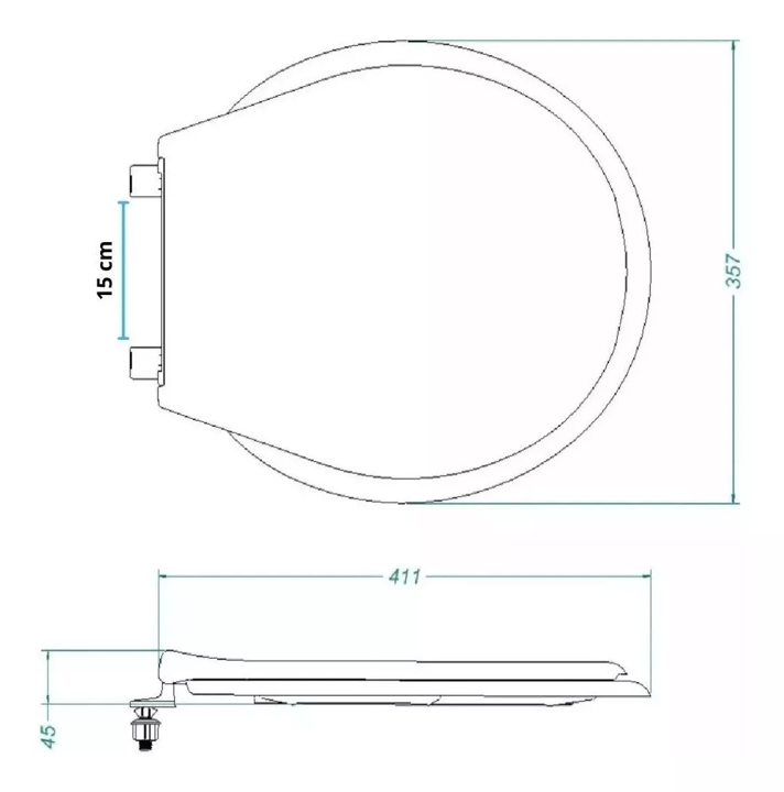 TAPA DE INODORO/ ASIENTO SANITARIO BASIC BLANCO CORONA